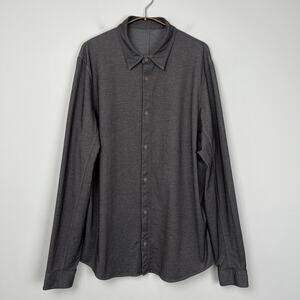 Lululemon Shirt Men’s L/XL? One Thing At A‎ Time Button Down Charcoal Dark Slate